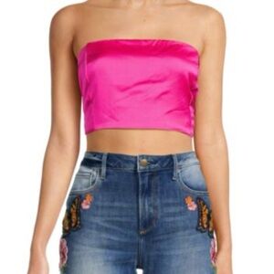 Renee C satin tube top